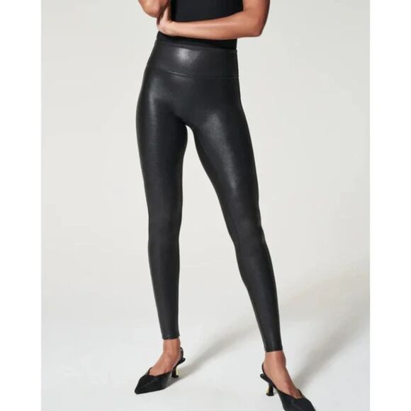 Spanx Faux Leather Legging - Black S *FLAW* - Picture 1 of 10